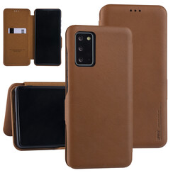 UNIQ Accessory Samsung Galaxy Note 20 Book Case hoesje - Licht Bruin