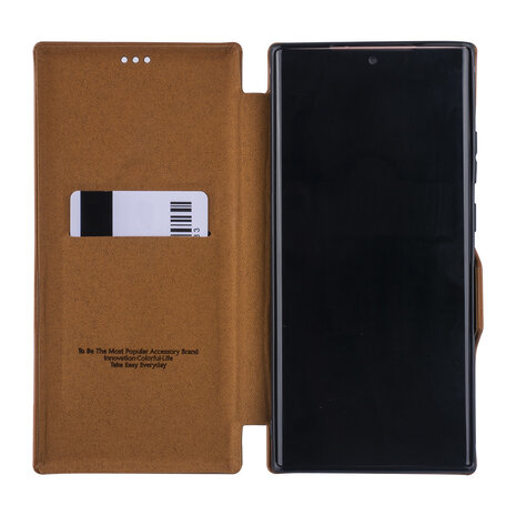 UNIQ Accessory Samsung Galaxy Note 20 Ultra Brun clair Book type housse - Titulaire de la carte UNIQ Accessory Samsung Galaxy Note 20 Ultra Brun clair Book type housse - Titulaire de la carte