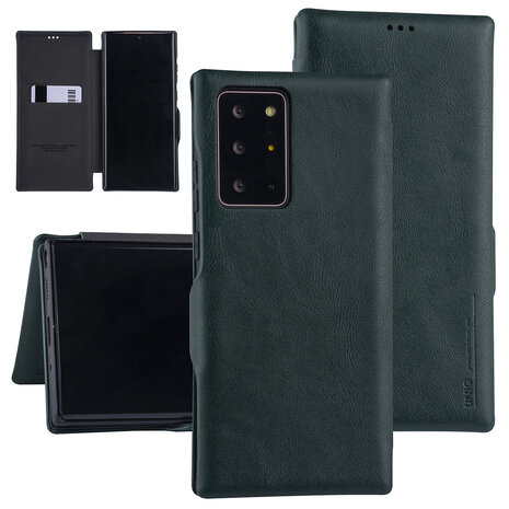UNIQ Accessory Samsung Galaxy Note 20 Ultra Green Book type case - Card Holder UNIQ Accessory Samsung Galaxy Note 20 Ultra Green Book type case - Card Holder