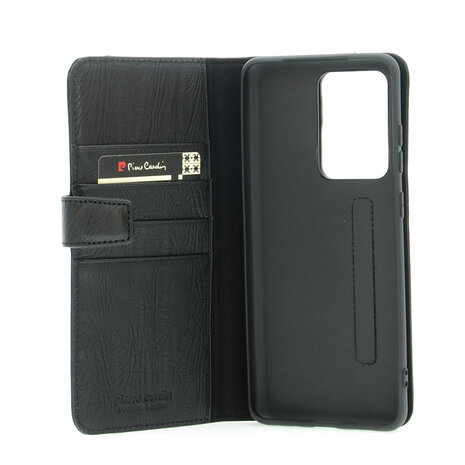 Pierre Cardin Pierre Cardin Zwart hoesje Samsung Galaxy S20 Ultra - Book Case - Echt leder Pierre Cardin Pierre Cardin Zwart hoesje Samsung Galaxy S20 Ultra - Book Case - Echt leder