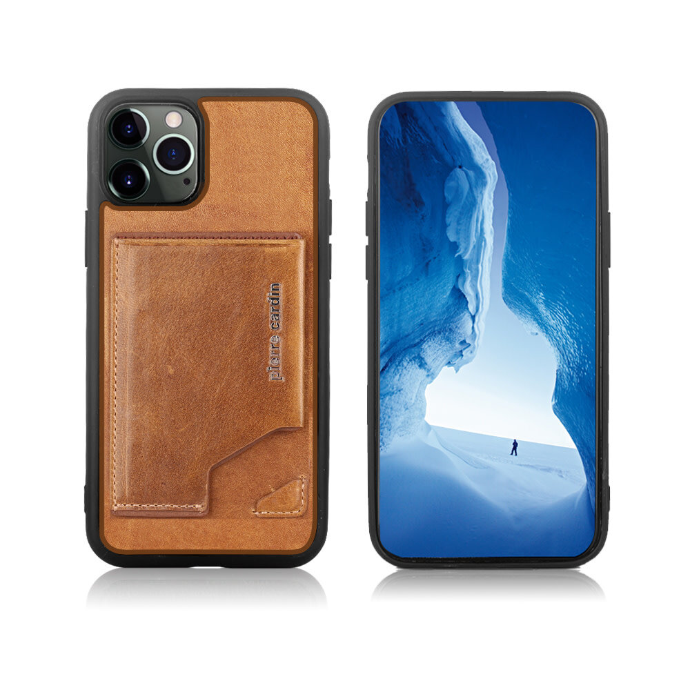 Pierre Cardin Pierre Cardin iPhone 12 Pro Max Back cover coque - Marron Pierre Cardin Pierre Cardin iPhone 12 Pro Max Back cover coque - Marron