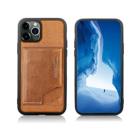 Pierre Cardin Pierre Cardin iPhone 12 Pro Max Back cover coque - Marron Pierre Cardin Pierre Cardin iPhone 12 Pro Max Back cover coque - Marron