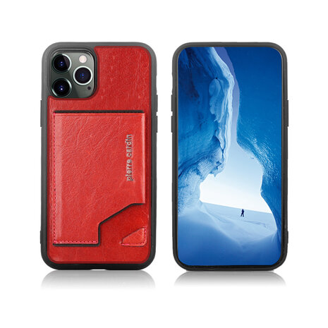 Pierre Cardin Pierre Cardin iPhone 12 Pro Max Back cover coque - Rouge Pierre Cardin Pierre Cardin iPhone 12 Pro Max Back cover coque - Rouge