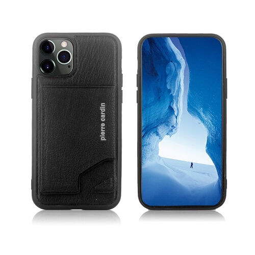 Pierre Cardin Pierre Cardin iPhone 12 Pro Max Backcover hoesje - Zwart