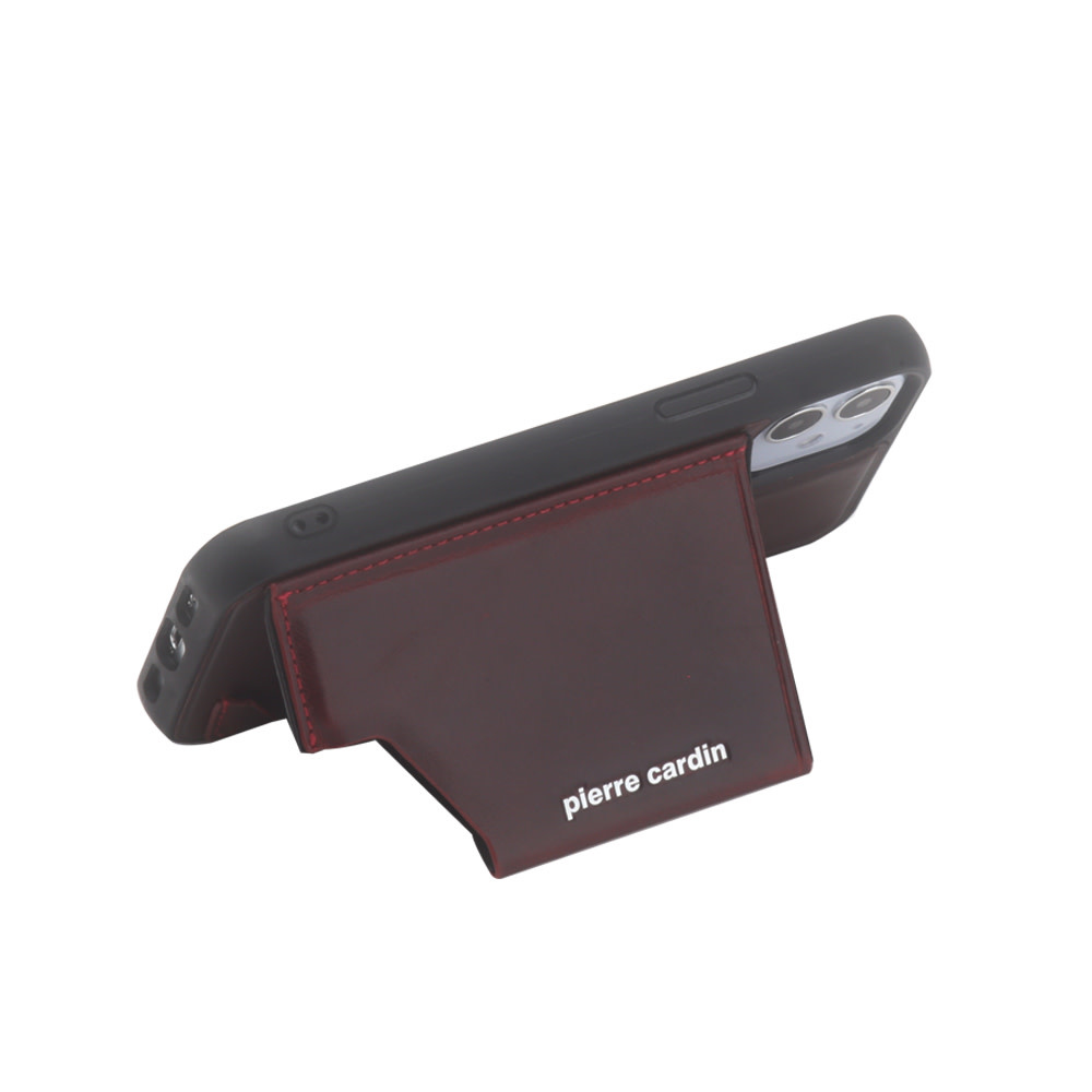 Pierre Cardin Pierre Cardin iPhone 12 - 12 Pro Backcover hoesje - Rood, foto 2 van 3