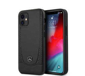 Mercedes-Benz Mercedes-Benz Apple iPhone 12 Mini Black Back cover case - Real Leather - Real Leather - Perforated Urban Mercedes-Benz Mercedes-Benz Apple iPhone 12 Mini Black Back cover case - Real Leather - Real Leather - Perforated Urban