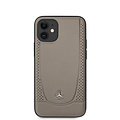 Mercedes-Benz Mercedes-Benz Apple iPhone 12 Mini Marron Back cover coque - Real Leather - Real Leather - Perforated Urban