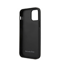 Mercedes-Benz Mercedes-Benz Apple iPhone 12 Mini Zwart Backcover hoesje - Real Leather - Hand Strap
