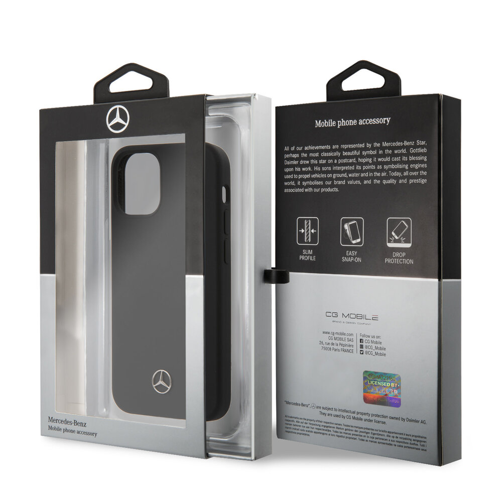 Mercedes-Benz Mercedes-Benz Apple iPhone 12 Mini Schwarz Back-Cover hul - Hard Case Mercedes-Benz Mercedes-Benz Apple iPhone 12 Mini Schwarz Back-Cover hul - Hard Case