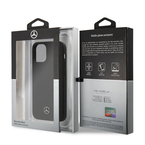 Mercedes-Benz Mercedes-Benz Apple iPhone 12 Mini Schwarz Back-Cover hul - Hard Case Mercedes-Benz Mercedes-Benz Apple iPhone 12 Mini Schwarz Back-Cover hul - Hard Case