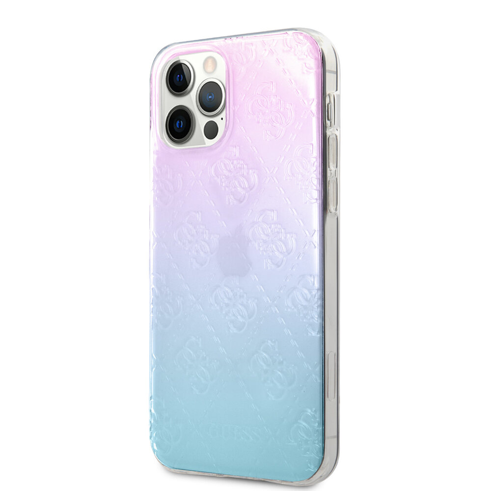 Guess Guess Apple iPhone 12 Pro Max Bleu Back cover coque - Gradient Guess Guess Apple iPhone 12 Pro Max Bleu Back cover coque - Gradient