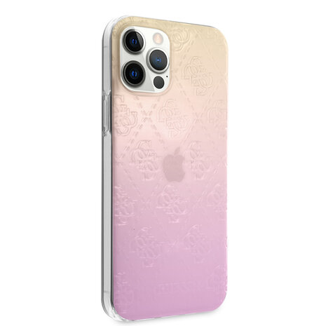 Guess Guess Apple iPhone 12 Pro Max Pink Back cover case - Gradient Guess Guess Apple iPhone 12 Pro Max Pink Back cover case - Gradient