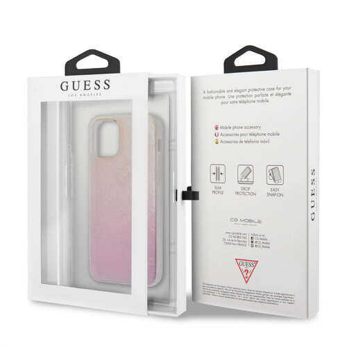Guess Guess Apple iPhone 12 Mini Backcover hoesje Roze - Gradient