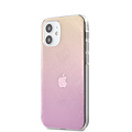 Guess Guess Apple iPhone 12 Mini Backcover hoesje Roze - Gradient