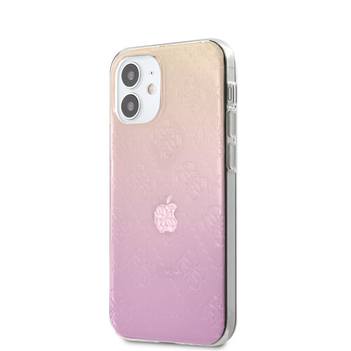 Guess Guess Apple iPhone 12 Mini Backcover hoesje Roze - Gradient