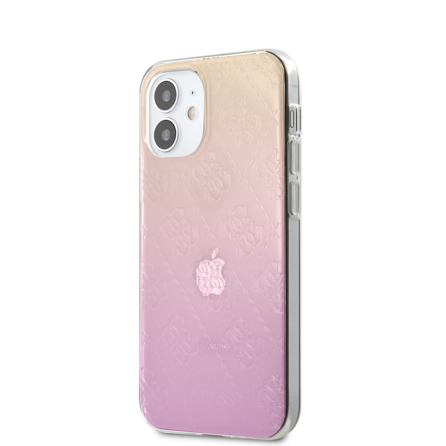 Guess Guess Apple iPhone 12 Mini Backcover hoesje Roze - Gradient, foto 3 van 6