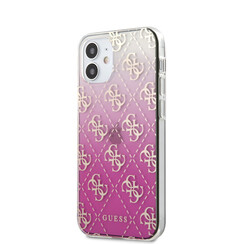 Guess Apple iPhone 12 Mini Roze Backcover hoesje - Gradient