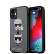 Karl Lagerfeld Karl Lagerfeld Apple iPhone 12 Mini Silber Back-Cover hul - Saffiano Head Karl Lagerfeld Karl Lagerfeld Apple iPhone 12 Mini Silber Back-Cover hul - Saffiano Head