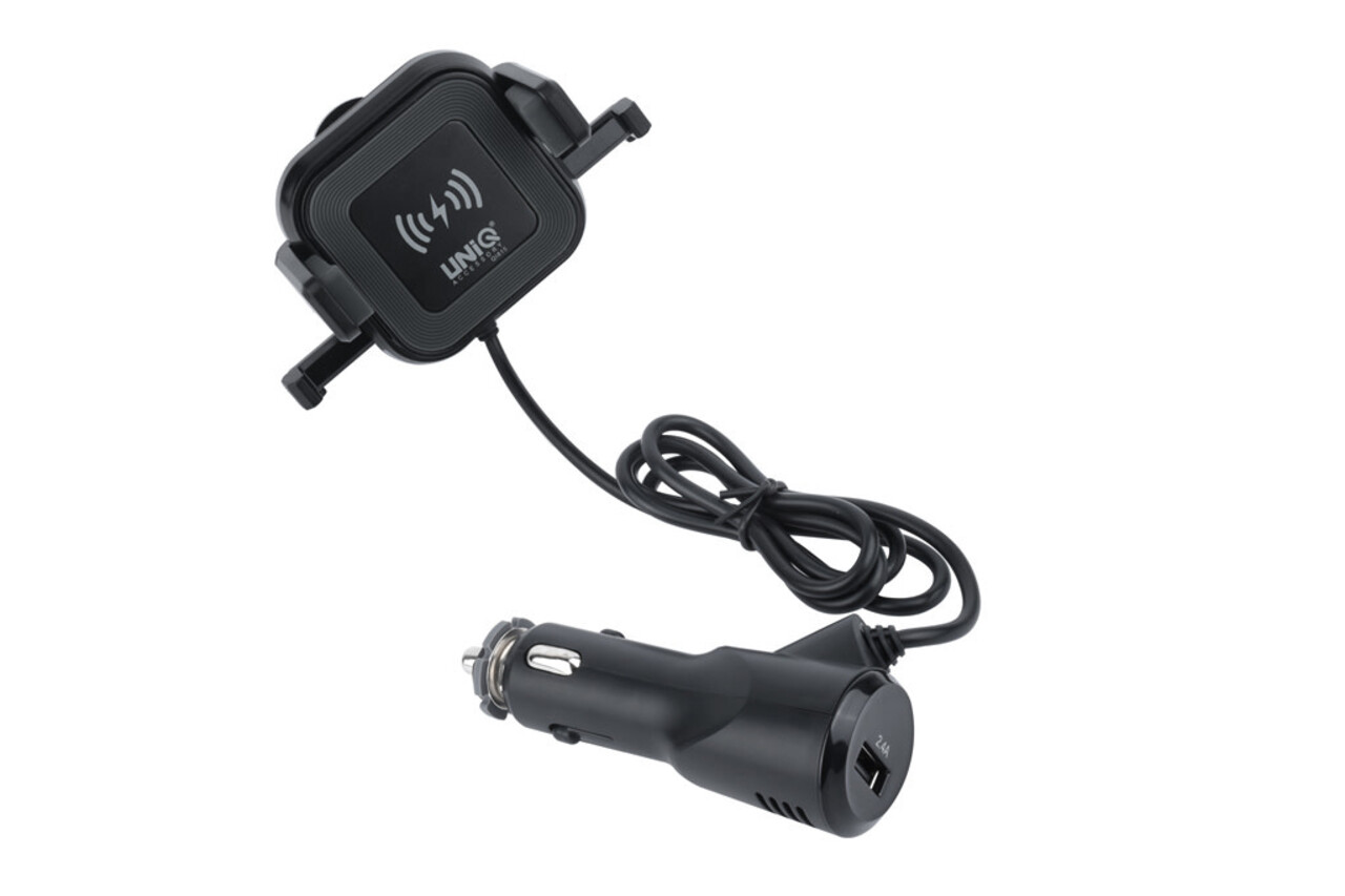 UNIQ Accessory UNIQ Autohouder +  Draadloze Oplader - Black