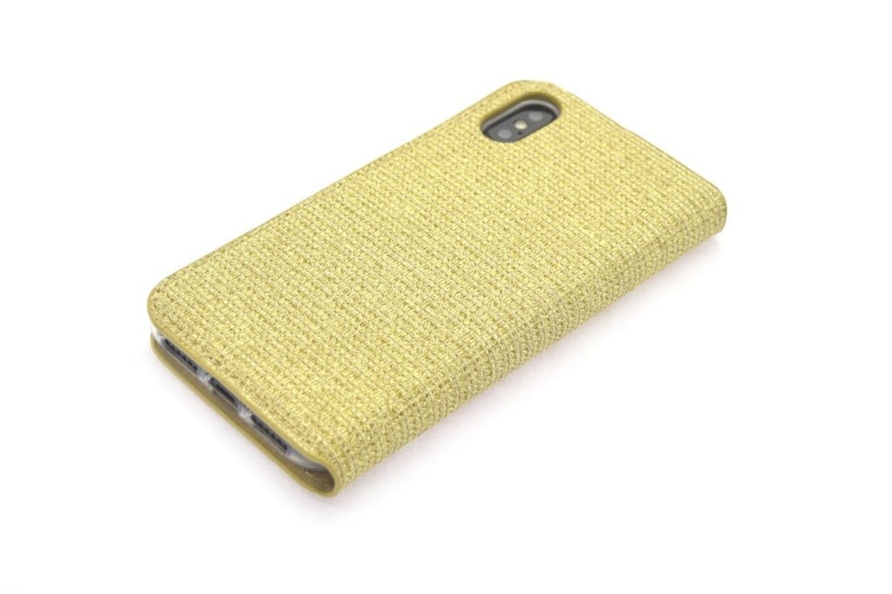 Apple iPhone X; iPhone Xs Titulaire de la carte Or Book type housse - Fermeture magnétique Apple iPhone X; iPhone Xs Titulaire de la carte Or Book type housse - Fermeture magnétique