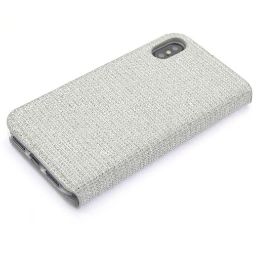 Zilver hoesje voor de iPhone X-Xs - Book Case - Pasjeshouder - Magneetsluiting