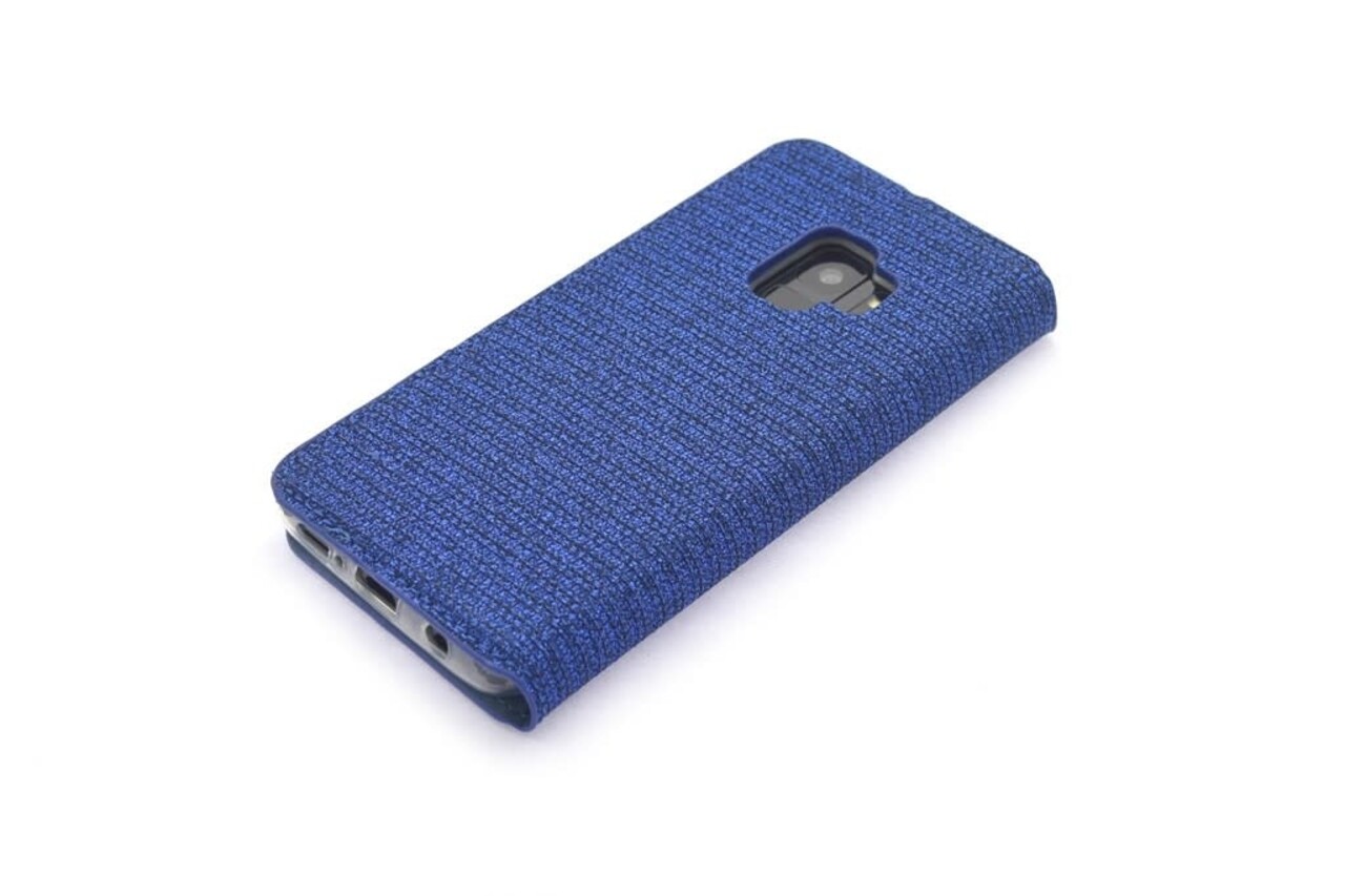 Blauw hoesje voor de Galaxy S9 Book Case - Pasjeshouder - Magneetsluiting (G960) Blauw hoesje voor de Galaxy S9 Book Case - Pasjeshouder - Magneetsluiting (G960)