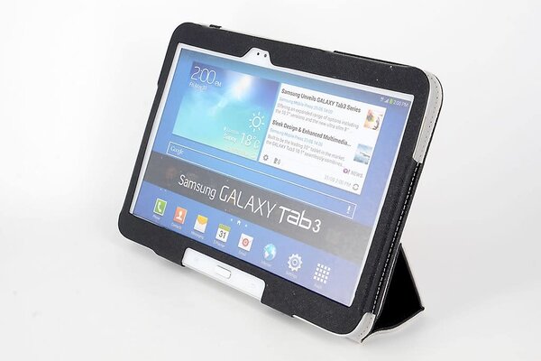 Samsung Zwart Book Case Tablet voor Galaxy Tab 3 10.1 Samsung Zwart Book Case Tablet voor Galaxy Tab 3 10.1