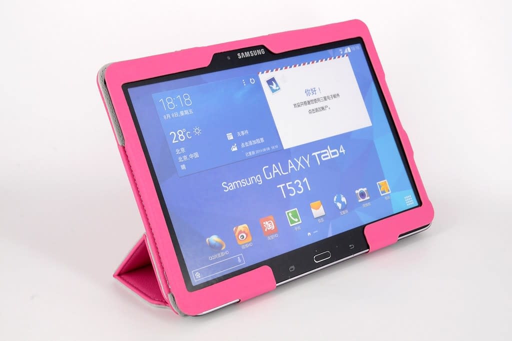 Samsung Roze Book Case Tablet voor Galaxy Tab 3, foto 3 van 4