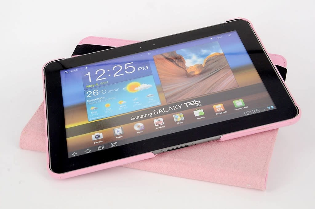 Samsung L Roze Book Case Tablet voor Galaxy Tab 2 10.1, foto 4 van 4