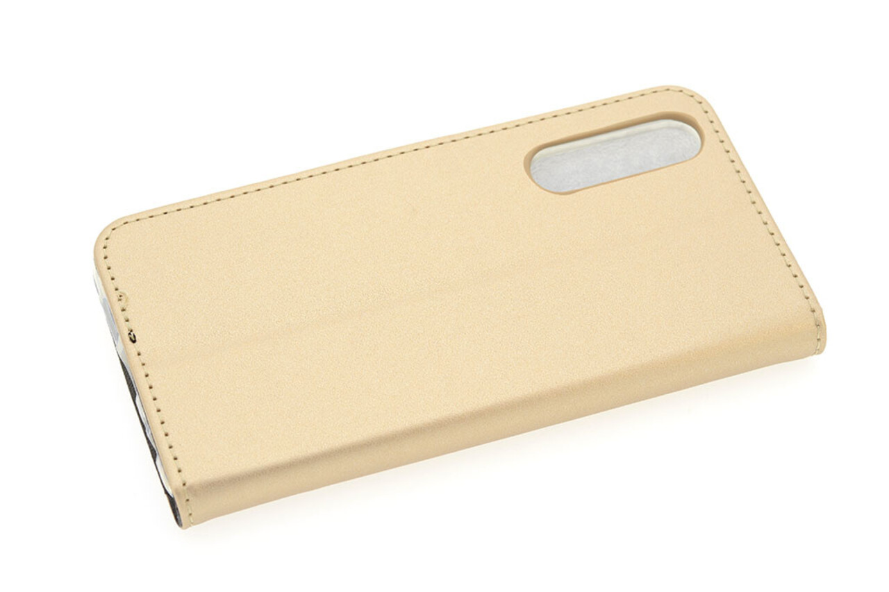 Huawei P30 Kartenhalter Gold Book-Case hul -Magnetverschluss - Kunststof;TPU Huawei P30 Kartenhalter Gold Book-Case hul -Magnetverschluss - Kunststof;TPU