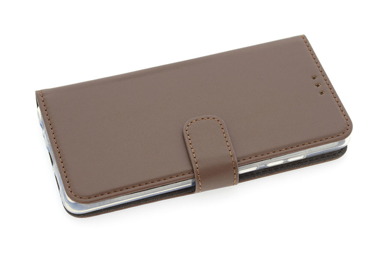 Huawei P30 Pasjeshouder Bruin Booktype hoesje - Magneetsluiting - Kunststof;TPU Huawei P30 Pasjeshouder Bruin Booktype hoesje - Magneetsluiting - Kunststof;TPU