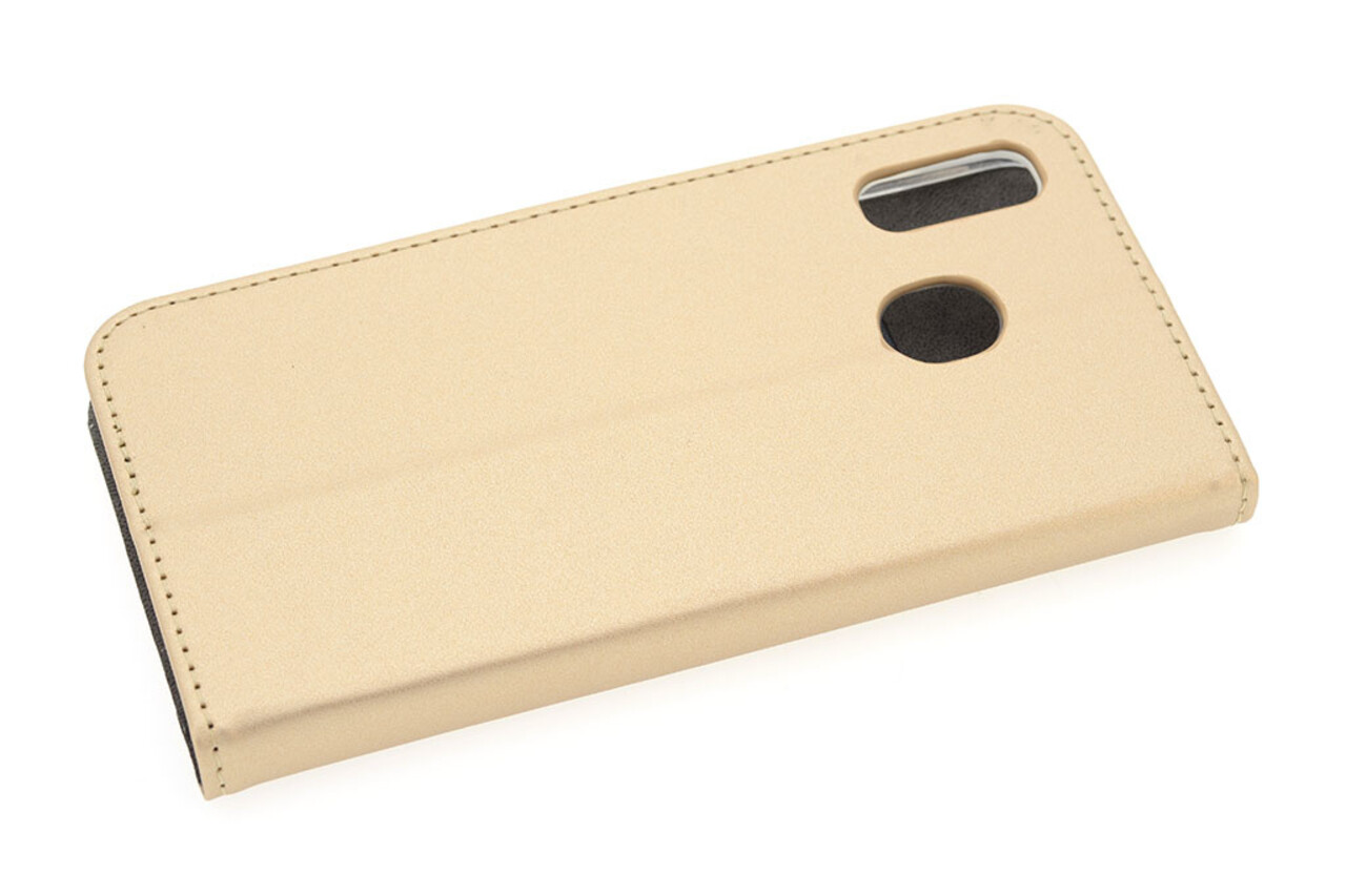 Goud hoesje Samsung Galaxy A30 Book Case - Pasjeshouder - Magneetsluiting (A305F) Goud hoesje Samsung Galaxy A30 Book Case - Pasjeshouder - Magneetsluiting (A305F)