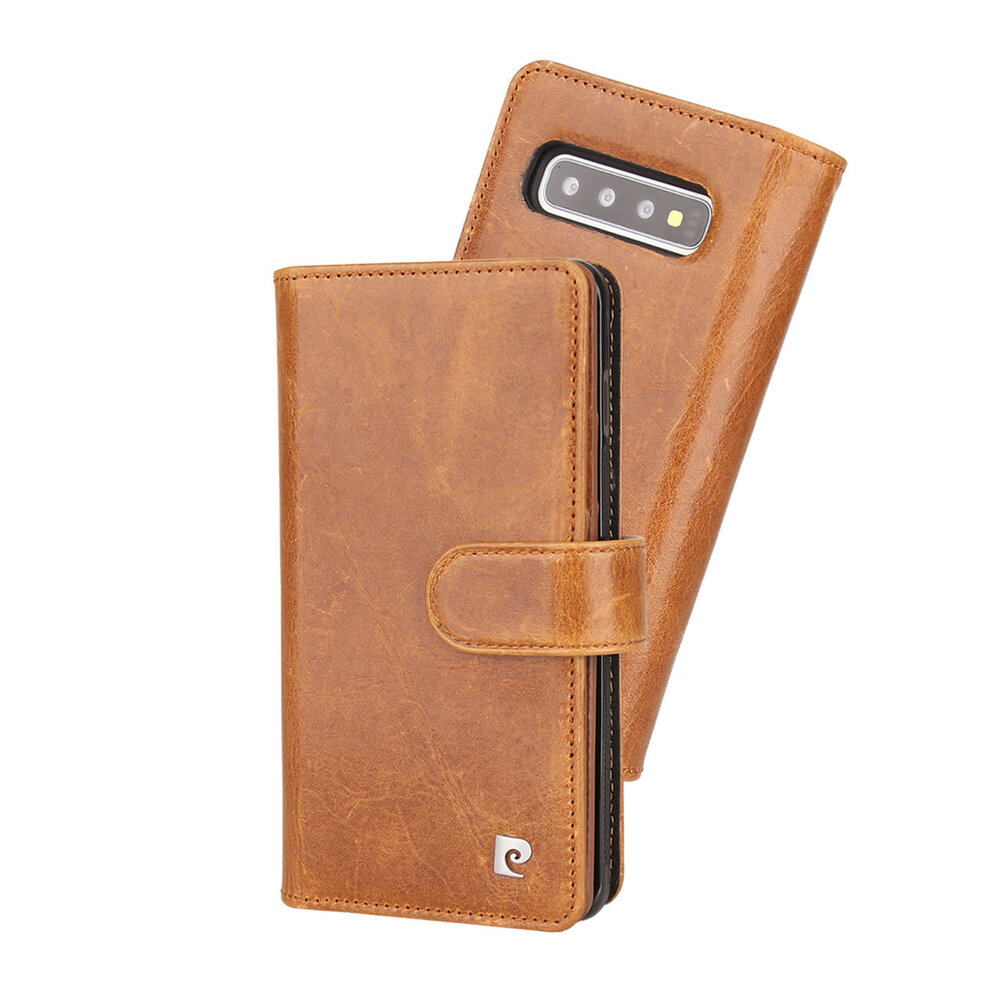 Pierre Cardin Pierre Cardin Book case für Galaxy S10 Plus - Braun Pierre Cardin Pierre Cardin Book case für Galaxy S10 Plus - Braun