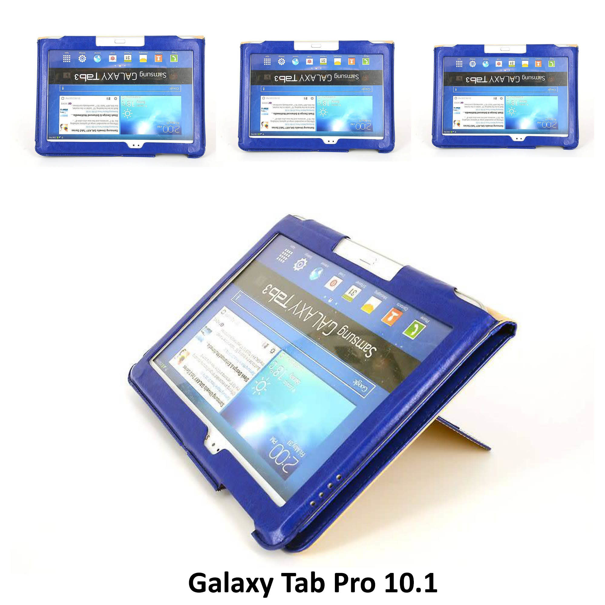 Samsung Blauw Book Case Tablet voor Galaxy Tab 3, foto 4 van 4