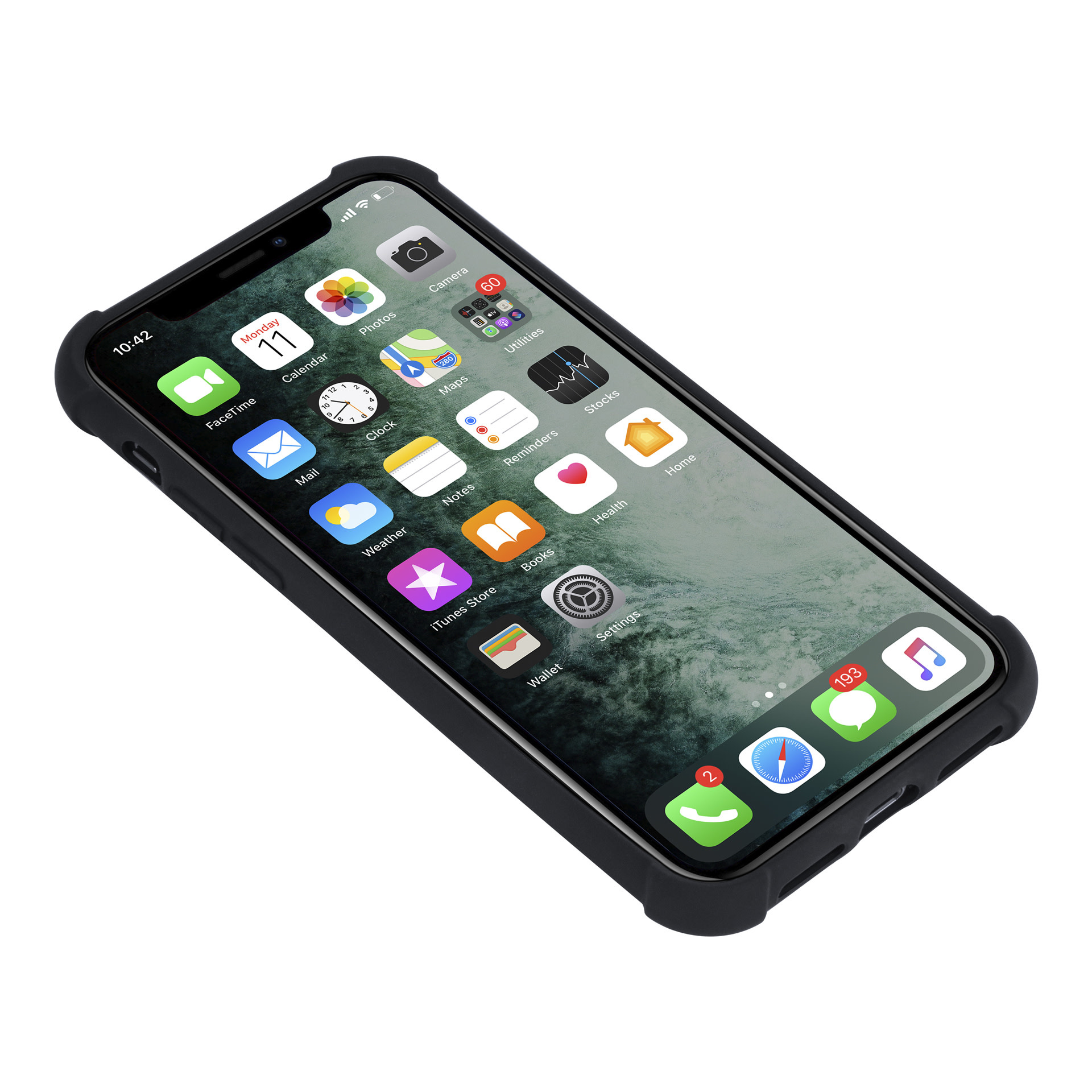 Apple iPhone Xs Max zwart Backcover hoesje - silicone, foto 6 van 6