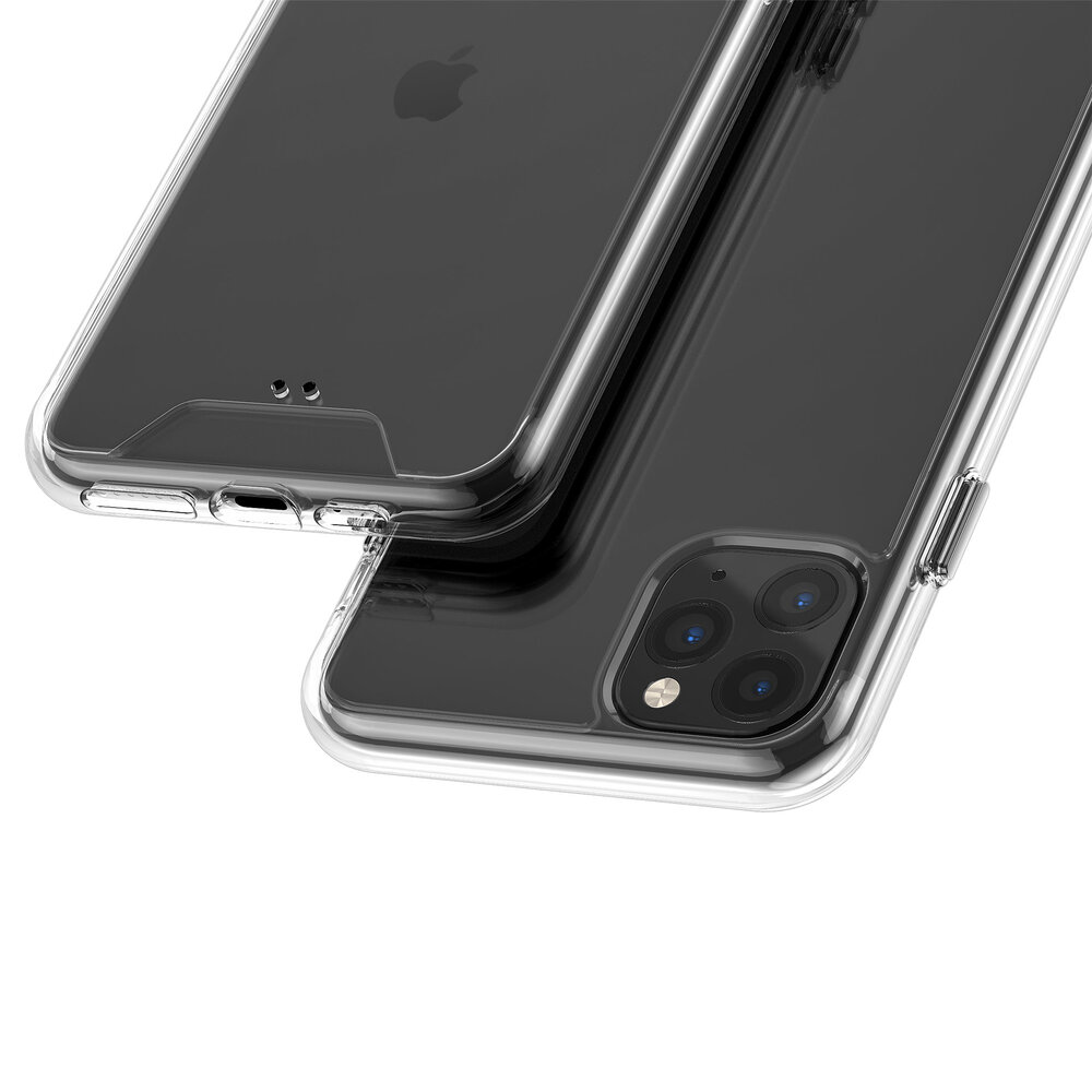 Apple iPhone 11 Pro Max Transparant Backcover hoesje - silicone Apple iPhone 11 Pro Max Transparant Backcover hoesje - silicone