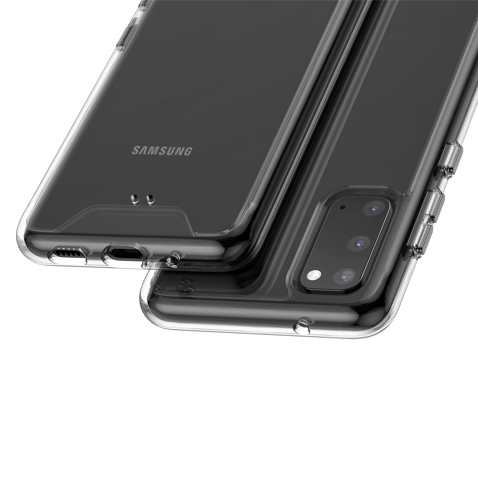 Samsung Galaxy S20 Backcover hoesje Transparant - silicone, foto 5 van 5