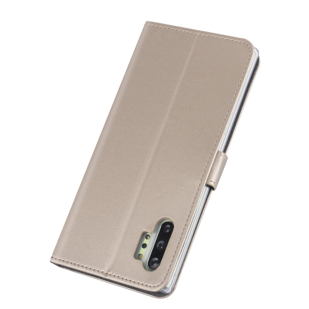Samsung Galaxy Note 10 Plus Gold Book type case - Card holder Samsung Galaxy Note 10 Plus Gold Book type case - Card holder