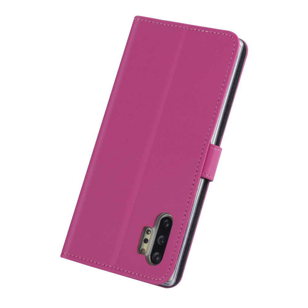 Samsung hoesje voor Galaxy Note 10 Plus - Felroze - Book Case - Kaarthouder (N975F) Samsung hoesje voor Galaxy Note 10 Plus - Felroze - Book Case - Kaarthouder (N975F)