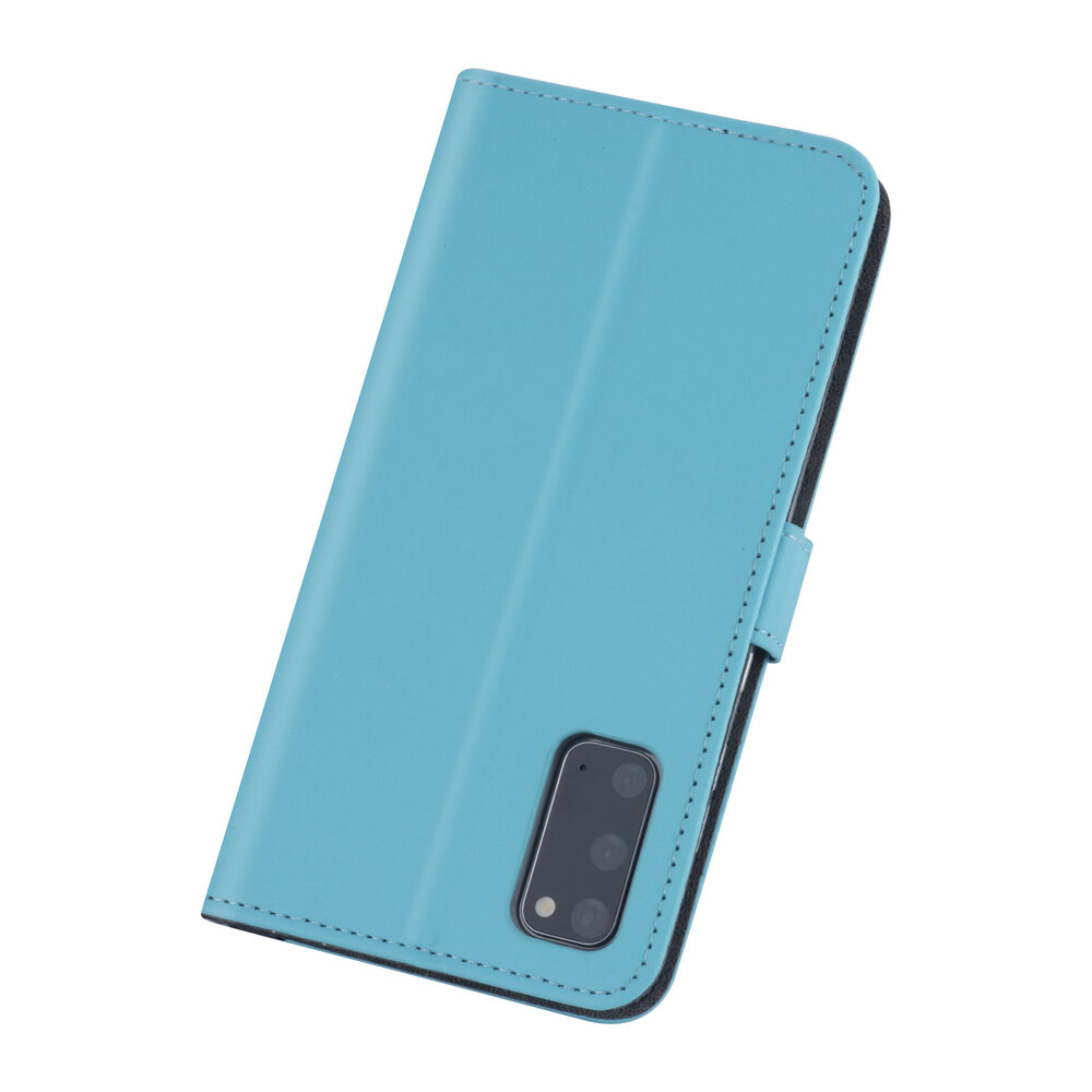 Samsung hoesje voor Galaxy S20 - LichtBlauw - Book Case - Kaarthouder Samsung hoesje voor Galaxy S20 - LichtBlauw - Book Case - Kaarthouder