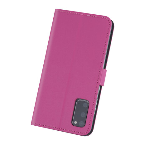 Samsung hoesje voor Galaxy S20 - Felroze - Book Case - Kaarthouder Samsung hoesje voor Galaxy S20 - Felroze - Book Case - Kaarthouder
