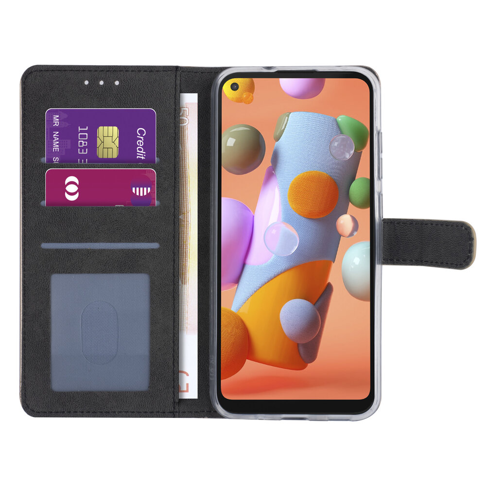 Samsung Galaxy A11 Gold Book-Case hul - Kartenhalter Samsung Galaxy A11 Gold Book-Case hul - Kartenhalter