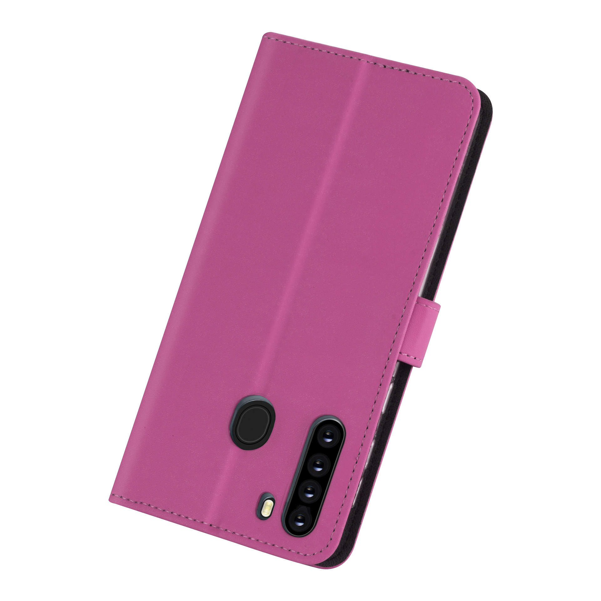 Samsung hoesje voor Galaxy A21 - Felroze - Book Case - Kaarthouder (A205F), foto 6 van 6