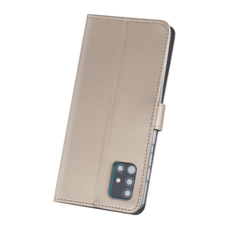 Samsung Galaxy A31 Gold Book-Case hul - Kartenhalter Samsung Galaxy A31 Gold Book-Case hul - Kartenhalter