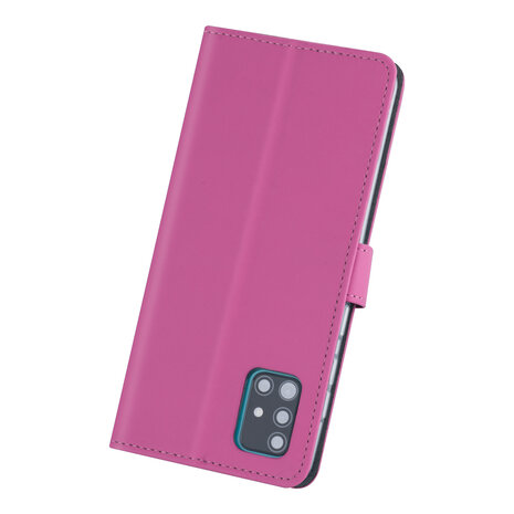 Samsung hoesje voor Galaxy A71 - Felroze - Book Case - Kaarthouder (A715F) Samsung hoesje voor Galaxy A71 - Felroze - Book Case - Kaarthouder (A715F)