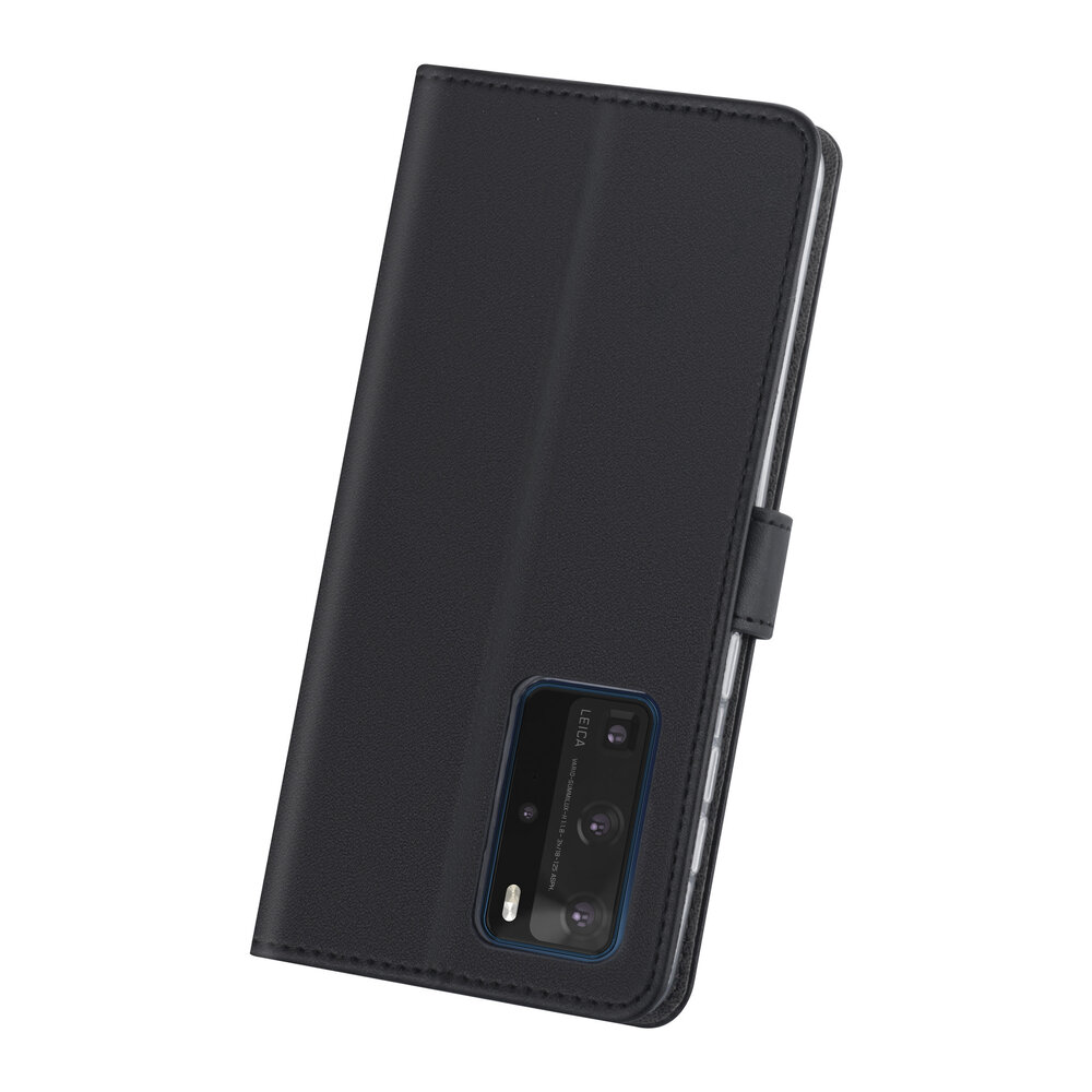 Huawei Huawei P40 Pro Black Book type case - Card holder Huawei Huawei P40 Pro Black Book type case - Card holder