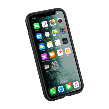 Uniq accessory Apple iPhone 11 Pro Max Schwarz Back-Cover hul - Glas und Metall Uniq accessory Apple iPhone 11 Pro Max Schwarz Back-Cover hul - Glas und Metall
