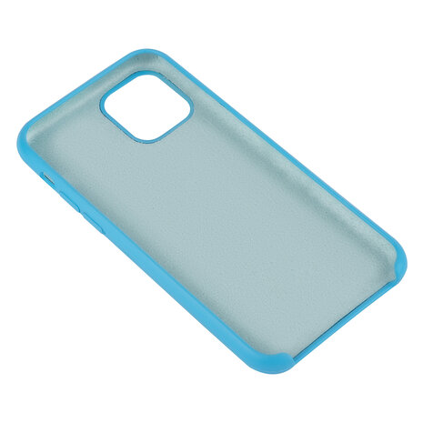 Apple iPhone 11 Pro Bleu clair Back cover coque - Silicone Apple iPhone 11 Pro Bleu clair Back cover coque - Silicone