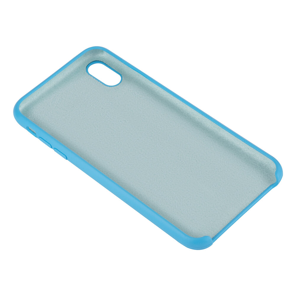 Apple iPhone Xs Max Lichtblauw Backcover hoesje - silicone Apple iPhone Xs Max Lichtblauw Backcover hoesje - silicone