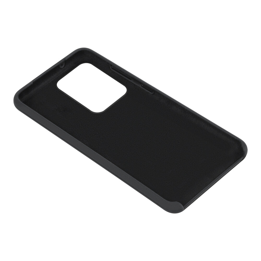 Samsung Galaxy S20 Ultra Backcover hoesje Zwart - silicone Samsung Galaxy S20 Ultra Backcover hoesje Zwart - silicone